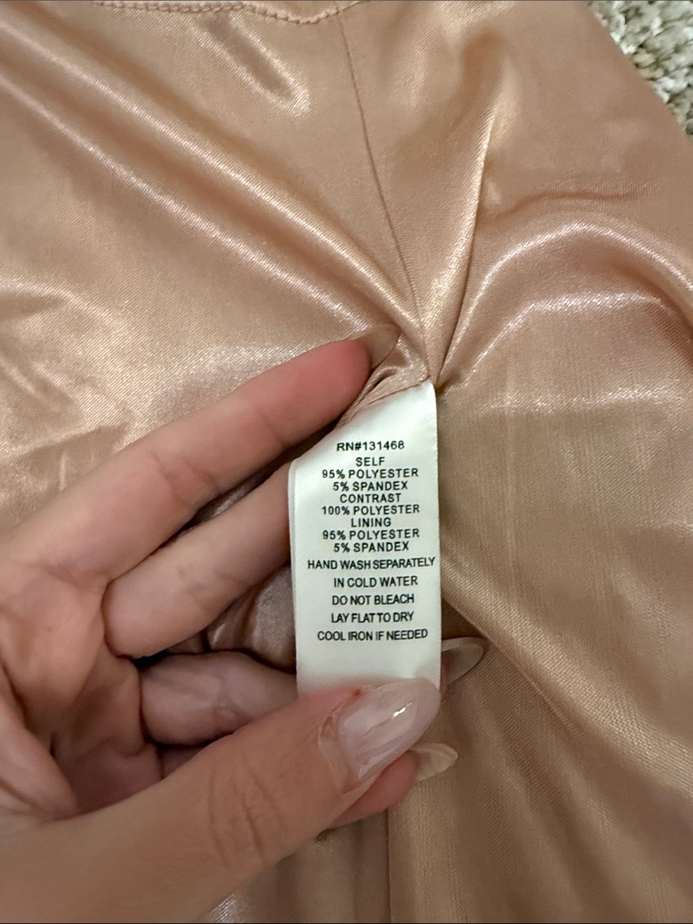 Vici Rose Gold Sequin Wrap Romper with Velvet Tie - Picture 8 of 8